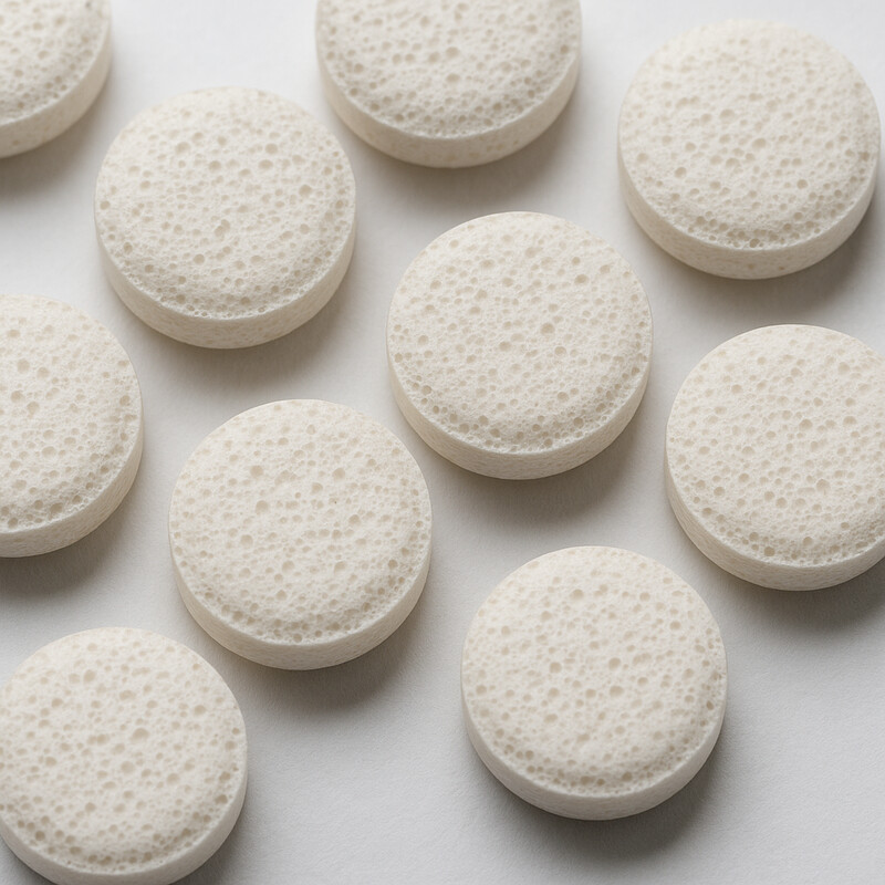 Orally disintegrating tablet on tongue