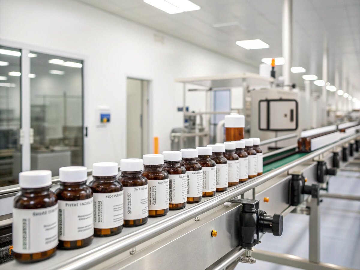 Small batch supplement manufacturing production line